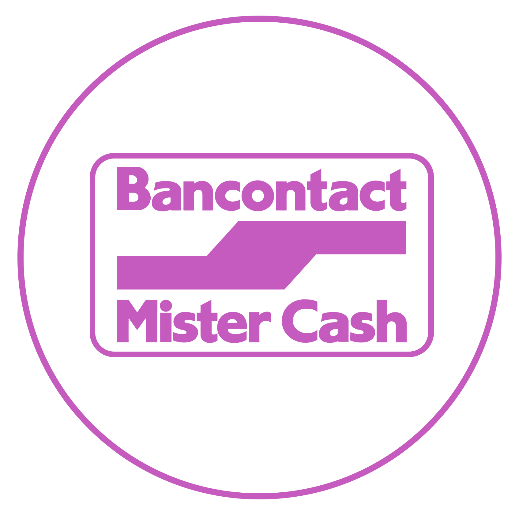 Logo bancontact rose